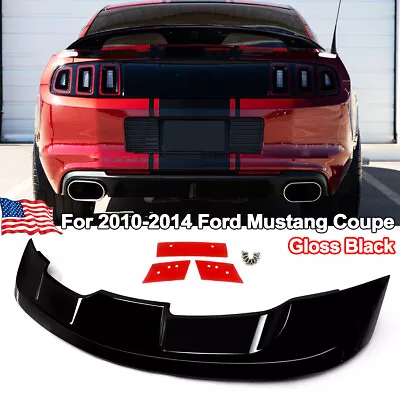 Glossy Black New 2022 GT500 Style Trunk Lid Spoiler For Ford Mustang 2010-2014 • $124.99