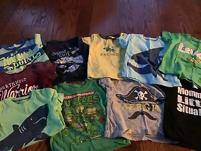 Toddler Boys Lot Of 10 Shirts Clothes 18 Months Gently Used • $5.99