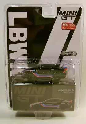 Bmw M4 Black With M Stripe Lb Works Lbwk Usa Exclusive Mijo Mini Gt Diecast 2022 • $17.98
