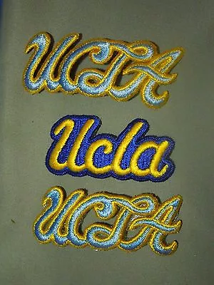 3 University Of California Los Angeles UCLA Patches-2 Light Blue & 1 Dark Blue  • $12