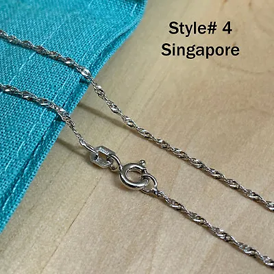 Real SILVER Unique Jewelry SOLID 925 Sterling Silver Chain Necklace Made Italy • $6.99