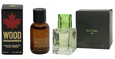 Miniature Mini Loose Set Of 2 DSQUARED² Wood Pour Homme Paul Smith Men Perfume • £14.99