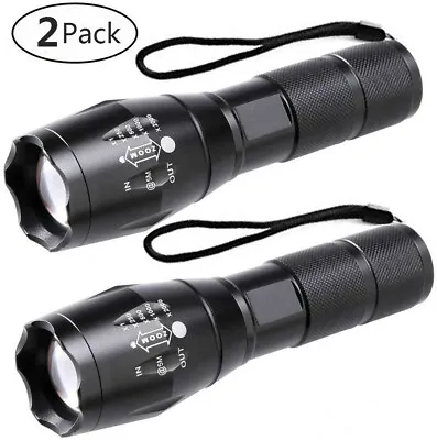 2x High Powered Flashlight 99000000LM Tactical LED Light Super Bright Torch Lamp • $16.98