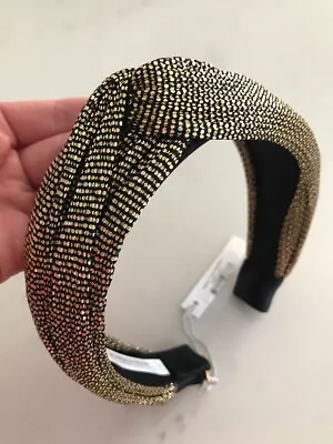 NWT Jennifer Behr ‘Goldie’ Silk Twist Knot Headband RRP $445 • $190