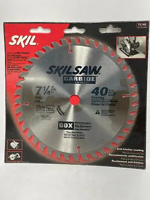 Skilsaw 7 1/4  40 Finishing Carbide Teeth Blade 75740 • $14.99
