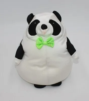 Moshi Microbead Teddy Bear 12  Squishy Pillow Plush Rare White Black Toy Bowtie2 • $49.08