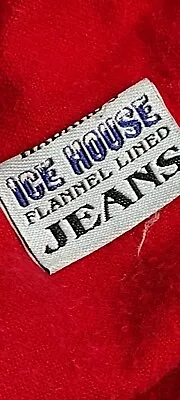 Habands Ice House Jeans Flannel Lined Elastic Waistband 36x26 Needs A Button  • $9.99