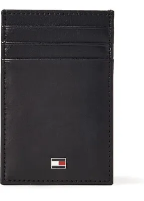 £13 • Buy Tommy Hilfiger Men's TH Horizon Vertical CC Bi-Fold Wallet, Black, One Size