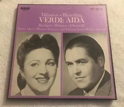 Verdi: Aida 3LP Boxed Set~Milanov/Bjoerling/Barbieri/Warren~1955~RCA Victrola • $9.95