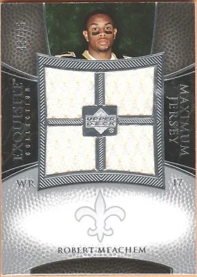 2007 Exquisite Collection Maximum Jersey Silver Robert Meachem Rc Rare /75 • $9.99