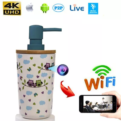 64GB 4K Portable Wireless HD 1080p Hidden Security DVR WIFI IP Nanny Camera CAM • $72.50