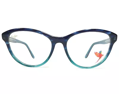 Maui Jim Eyeglasses Frames MJO2123-08E Blue Cat Eye Full Rim 52-18-135 • $99.99