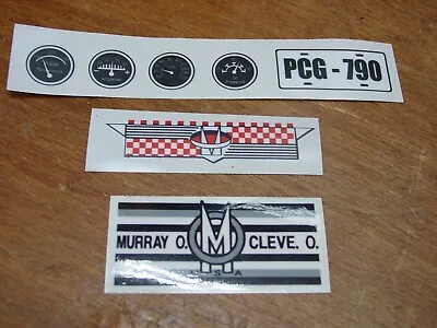 New Murray Flat Face Pedal Car Parts Trim Decal Set • $15.99