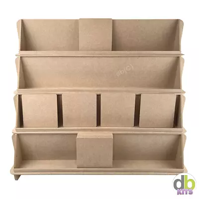 £24.99 • Buy Wooden 4 Step Card CRAFT FAIR DISPLAY Point Of Sale STAND 47CM Wide MDF *JESS