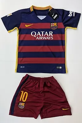 Lionel Messi Jersey + Shorts  Youth 24 - Nike FIFA World Barcelona  NEW W/ Tags! • $69.19