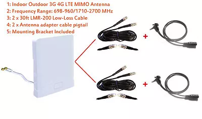 Huawei E398 E398u E392 USB Modem MIMO Antenna 3G 4G LTE Indoor Outdoor Omni  • $120