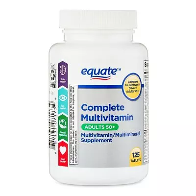 Complete Multivitamin/Multimineral Supplement Tablets Adults 50+ 125 Count • $9.40