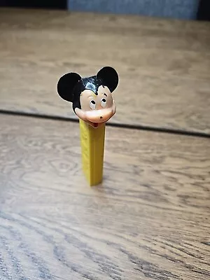 Mickey Mouse Vintage Pez Dispenser Made In Austria NO Feet Yellow BROKEN NOSE • $14.99