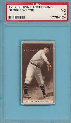 Psa 3 Vg T207 Hooks Wiltse 1912 Recruit Brown Back George Graded Tobacco *tphlc • $119.97