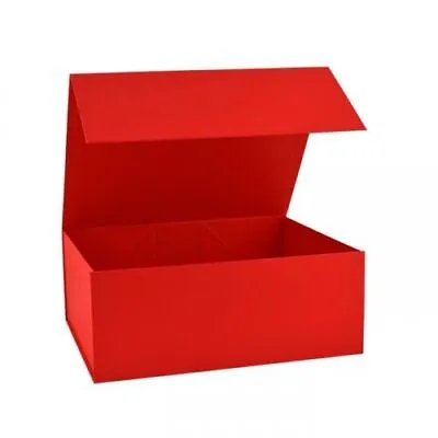 Red Magnetic Gift Boxes Valentines Christmas Birthday • £9.50