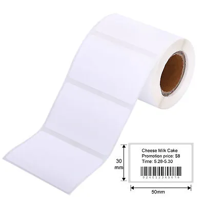 $9.49 • Buy Label Printer Sticker Thermal Label Paper Self-Adhesive Paper 50x30mm 200 Sheets