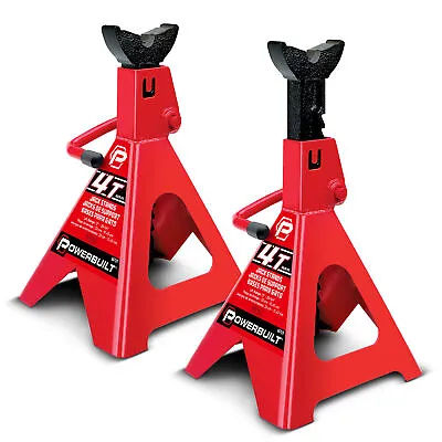 Powerbuilt 2 Piece 4 Ton (8000 Pounds) Jack Stands - 647529 • $79.95