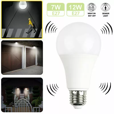 E27 Radar Motion Sensor LED Celling Bulb Light Night Lamp Cool White 7W 9W 12W • $3.99