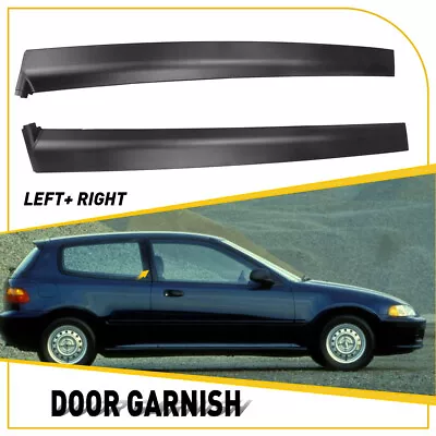 For 92-95 Honda Civic 2/3 Door Hatchback Coupe Door Pillar Sash Garnish R&L Trim • $35.14