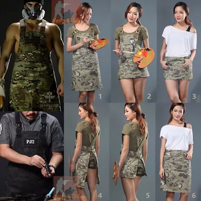 SWAT Unisex Tactical Aprons Sleeveless Pinafore Camo Technician Mechanic TYPHON • $35.14