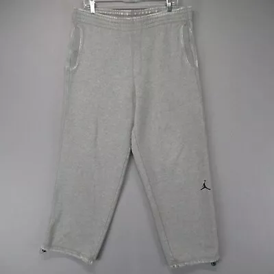 Vintage Jordan Sweat Pants Mens Medium Gray Jumpman Y2K Nike Air Basketball * • $26.35