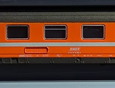 MARKLIN SNCF EUROFIMA PASSENGER CAR VOITURE SPUR ECHELLE Z SCALE ORANGE MiniClub • $35