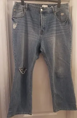 H&M Distressed Flared Jeans Size 20 • $13.66