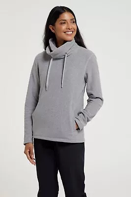 Mountain Warehouse Womens Hebridean Cowl Neck Ladies Fleece Antipill Sweater Top • £24.99