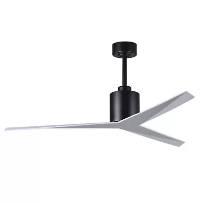 Matthews Fans Eliza Ceiling Fan Matte Black/Gloss White Blades - EK-BK-WH • $643.50