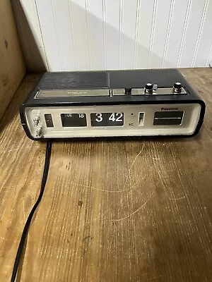 Vintage  Panasonic RC – 6551 Alarm Flip FM AM Clock Radio WORKING • $76