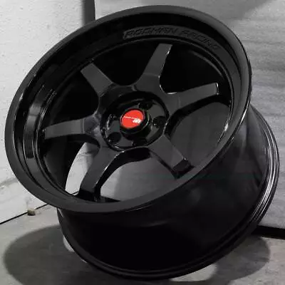 18x9.5 Gloss Black Wheels Aodhan AH08 AH8 5x114.3 30 (Set Of 4)  73.1 • $809.10