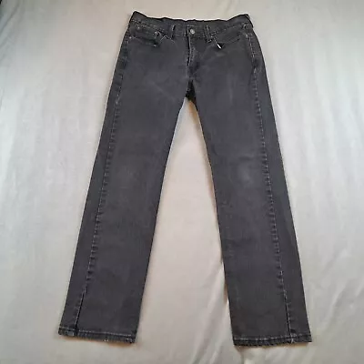 Levis 514 Jeans Men’s Size 30x30 Black Slim Fit Straight Leg (Measures 30X29) • $16.95