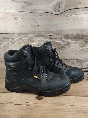 CABELAS GORE-TEX MENS LEATHER HIKING BOOTS Sz 10 • $49.99