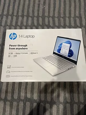 HP 14-fq0110wm 14  (AMD Ryzen 3 3250U 4GB RAM 128GB SSD) HP 14 Laptop • $250