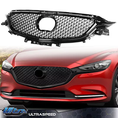 Fit For 2017-2018 Mazda 6 Atenza Front Bumper Upper Mesh Grille Grill Black New • $128.07
