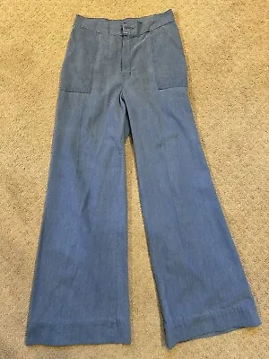 Vintage 1970's  Bottoms Up  Denim Bell Bottom Jeans • $30