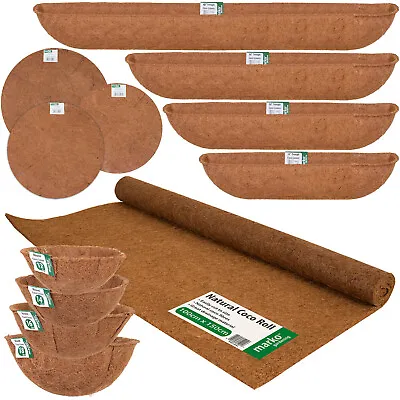 £6.99 • Buy Coco Liners Hanging Baskets Trough Planters Coco Matting Roll Plating Flowers