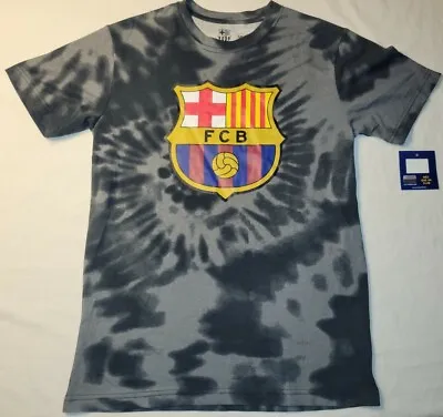 $13.95 • Buy FCB Barcelona T-Shirt Futbol Soccer UEFA Forca Barca Messi Mens Size SM FREE SHP