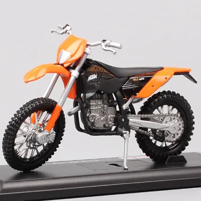 Maisto 1: 18 KTM 450 EXC Motorcycle Black Orange Off Road Die Casting Model Toy- • $18.49