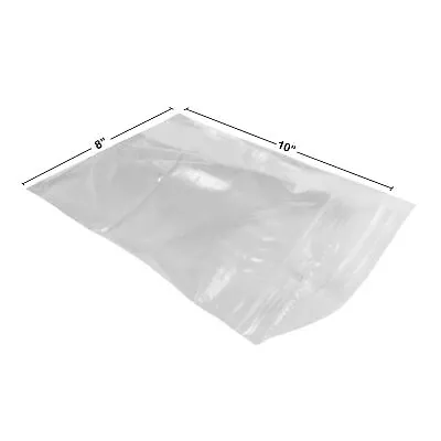 UOFFICE 1000 Reclosable Clear Poly Bags 8 X10   4 Mil Resealable Bags • $45.99