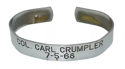 Vietnam POW MIA Bracelet To USAF Col. Carl Crumpler 1968 • $49.99