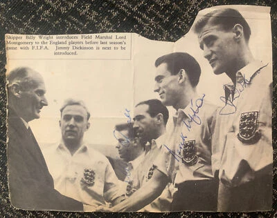 £11.99 • Buy Signed X3 Jimmy Dickinson Portsmouth England 1950s FC Football Autograph