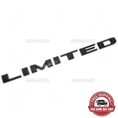 19-21 Ram 1500 Limited Rear Liftgate Matte Black Nameplate Emblem Decal OEM • $19.99