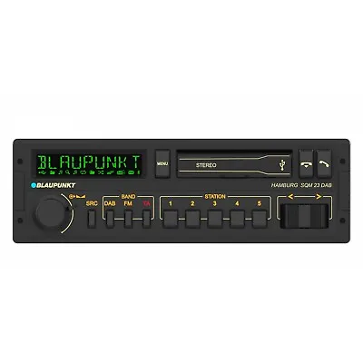 Blaupunkt Hamburg SQM 23 Retro Car Radio Stereo DAB 1980s USB MP3 Bluetooth AUX • $955.21