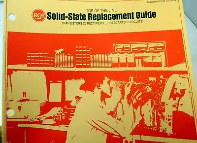 RCA CATALOG Brochure Ad Solid-State Replacement Guide Transistors Rectifiers  • $14.98